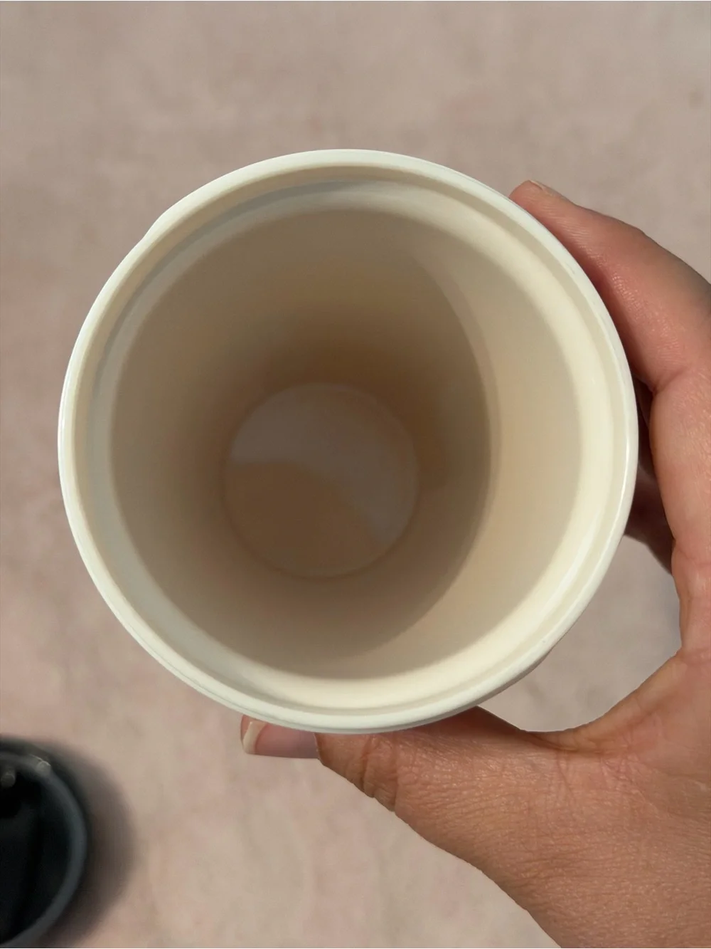Vera Bradley Black & White Buffalo Check Travel Tumbler with Flip Lid